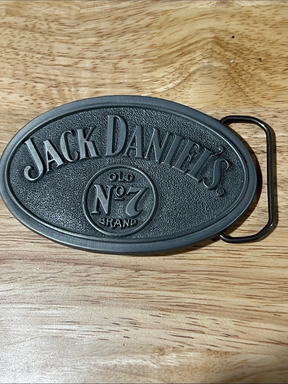 Vintage Silver Jack Daniels Antique Classic Lightweight Belt Buckle